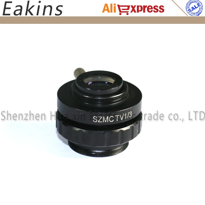 0.5X 0.3X 1X C-mount адаптер объектива 1/2 CTV адаптер для 1X SZMC TV1/2 SZMC TV1/3 Тринокулярный Стерео микроскоп аксессуары для камеры