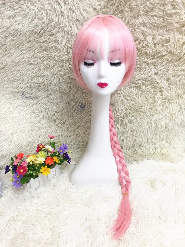 Женский костюм для косплея Coshome Fate Apocrypha Astolfo розовый парик фиолетовая куртка