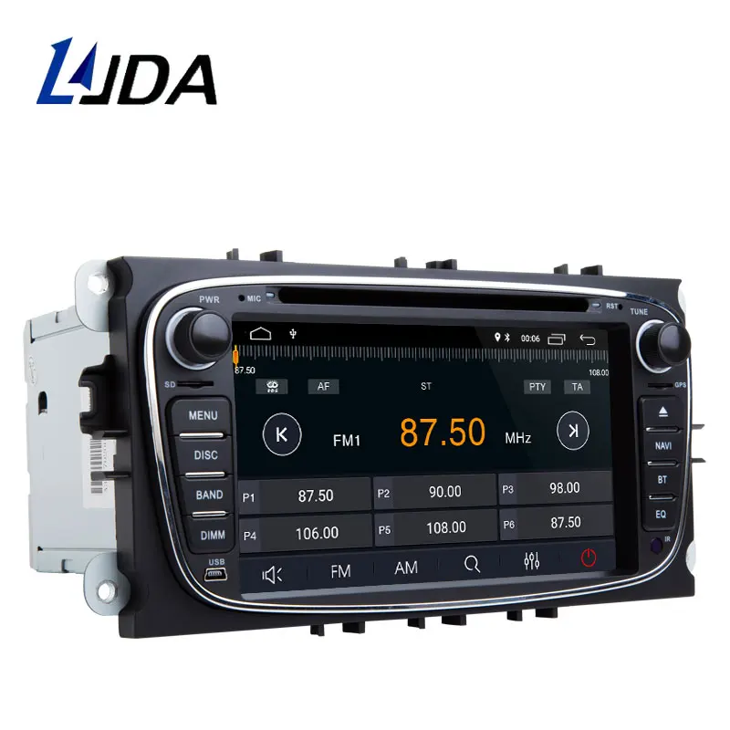LJDA 2 Din Android 8 1 автомобиль радио для FORD FOCUS MONDEO S MAX C GALAXY Автомобильный
