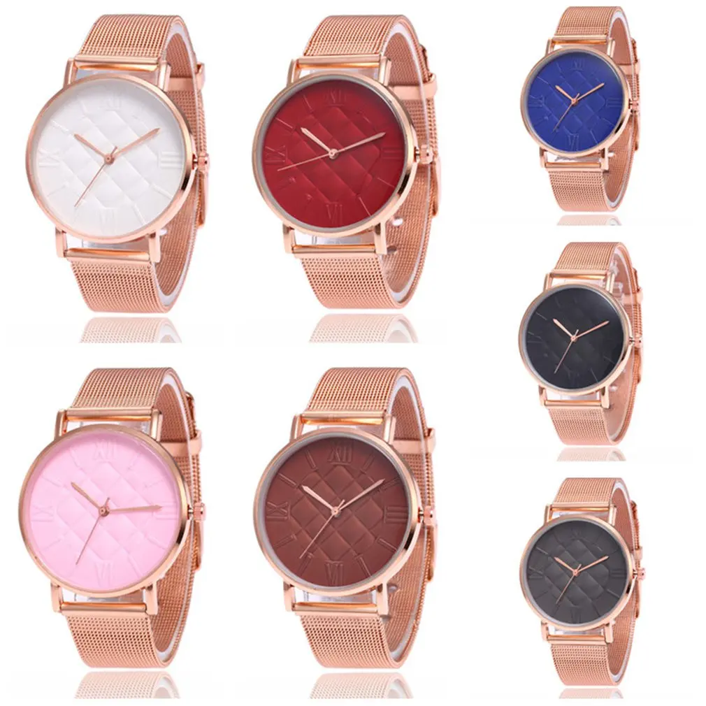 Часы SC196 женские кварцевые с сетчатым браслетом и ремешком|Женские наручные часы|