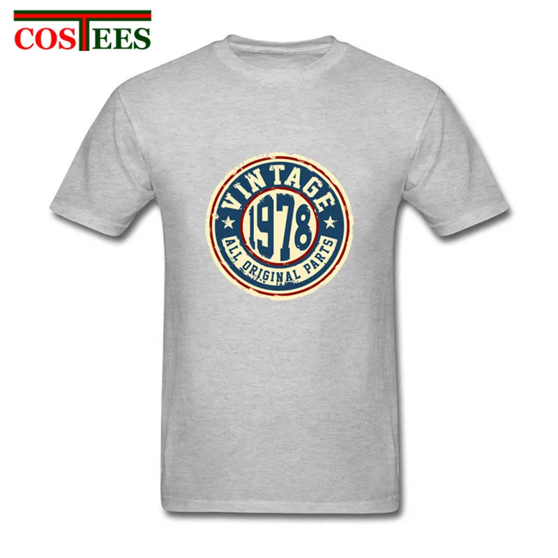 Camisetas Ретро Классический 40-й подарок на день рождения Винтаж 1978 все оригинальные части футболки мужские повседневные Удобные Хлопковые футболки на заказ