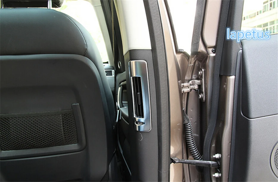 

Lapetus Matte Chrome Pillar B Air AC Outlet Vent Decorative Stickers Cover Trim For Land Rover L462 Discovery 5 2017 - 2020 ABS