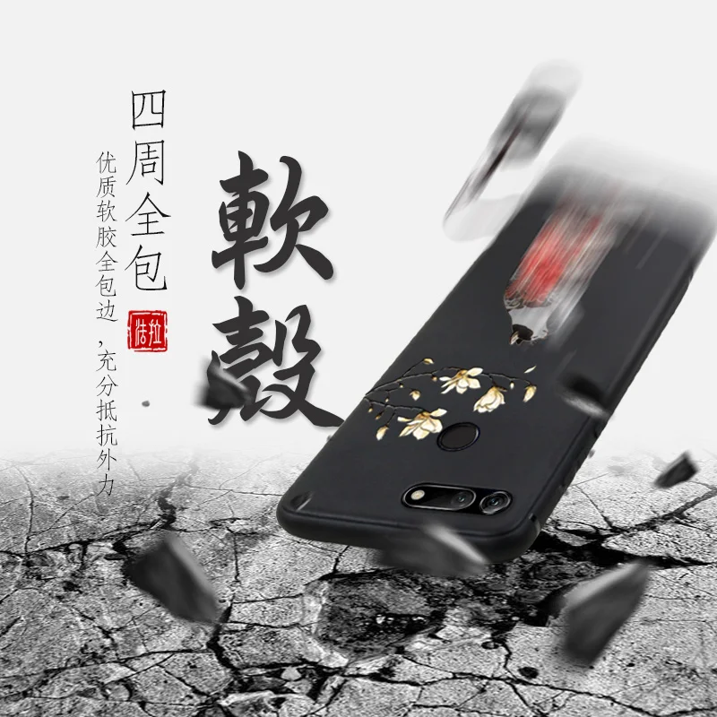 Чехол для телефона Honor 20 Great Emboss Huawei PRO 20i V20 чехол Kanagawa Waves Carp Cranes 3D Giant relief