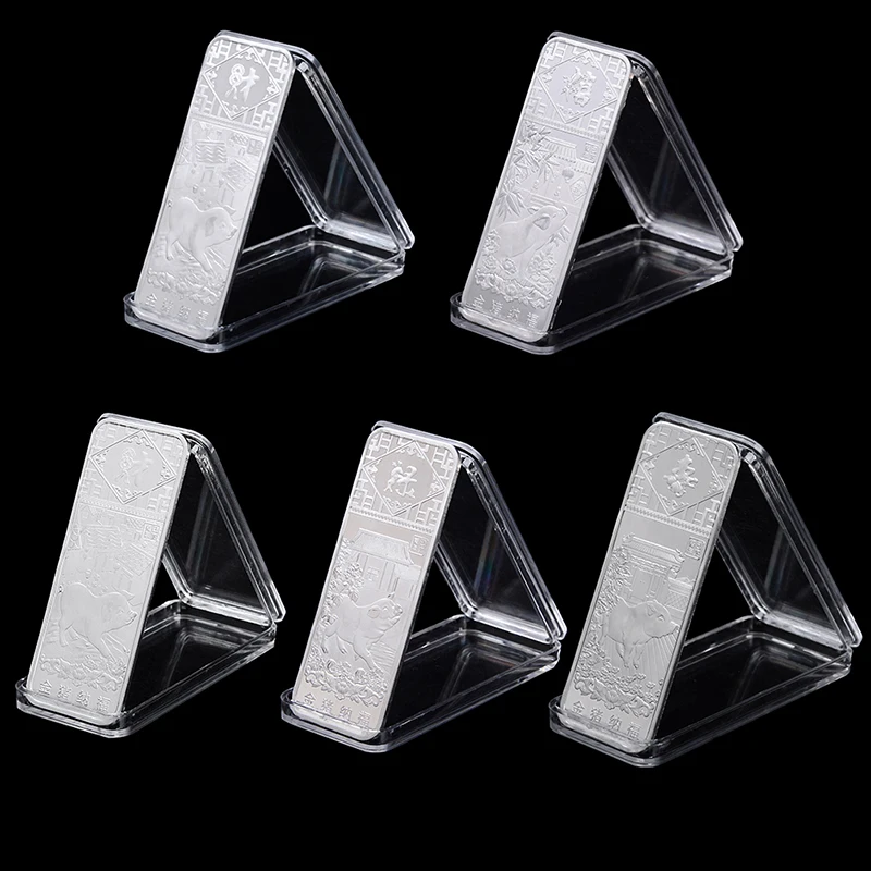 Год поросенка покрытый серебром 2019 туристический подарок Счастливый персонаж