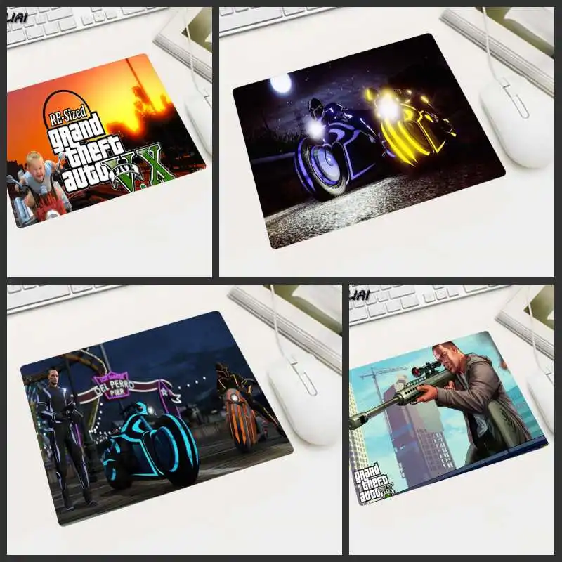 XGZ DIY Gta PC игра маленький размер коврик для мыши Нескользящая ноутбука игровые