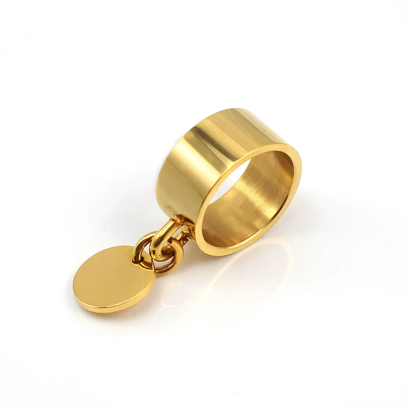 2017 модные золотые кольца из нержавеющей стали большие праздничные
