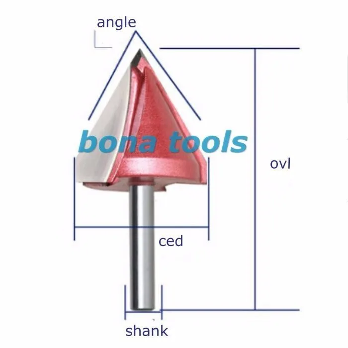 3 шт.(60 Deg+ 90 Deg+ 120 Deg) Shank-6mm Width-16mm, ЧПУ Гравировка 3D V барабанный фрезерный станок, деревообрабатывающий резак Наборы инструментов 3D V Endmill