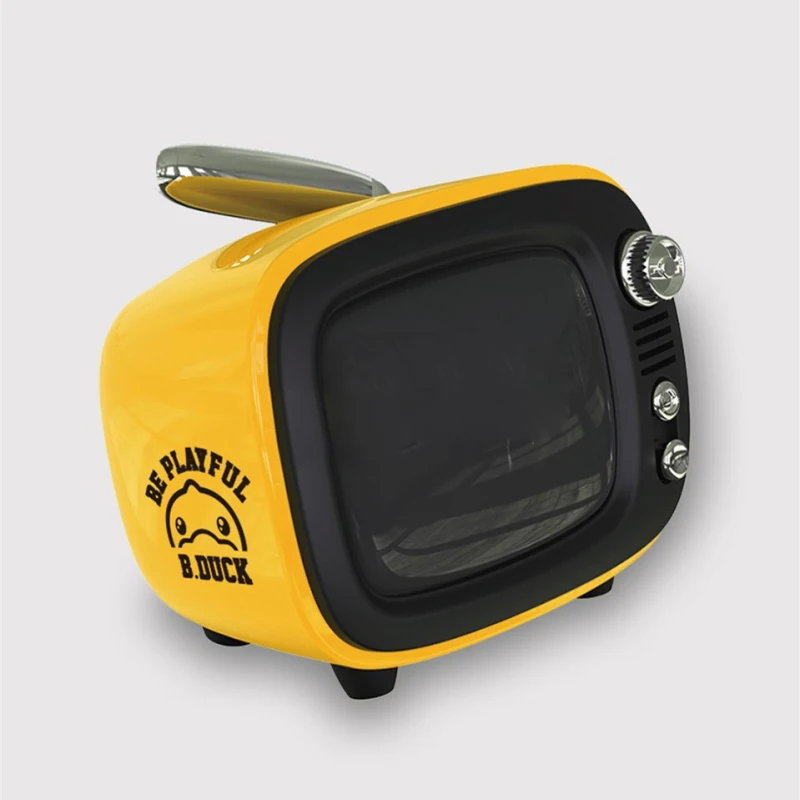 IConstel LOFREE tv B. DUCK Мини Bluetooth динамик желтый беспроводной портативный Ретро ТВ моделирование будильник динамик подарок