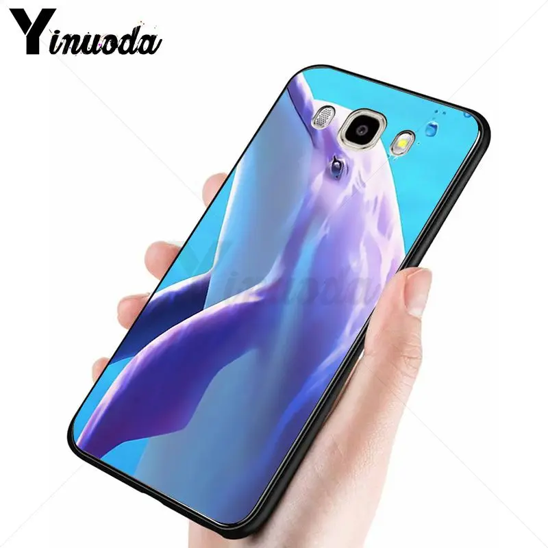 Мягкий силиконовый черный чехол для телефона Yinuoda Dance Of Dolphin Samsung Galaxy j6plus j7 prime j8 j2