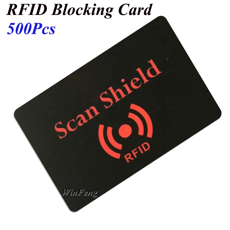500 шт./лот 13 56 МГц RFID блокировщик карты NFC блокировка анти-идентификационный банк