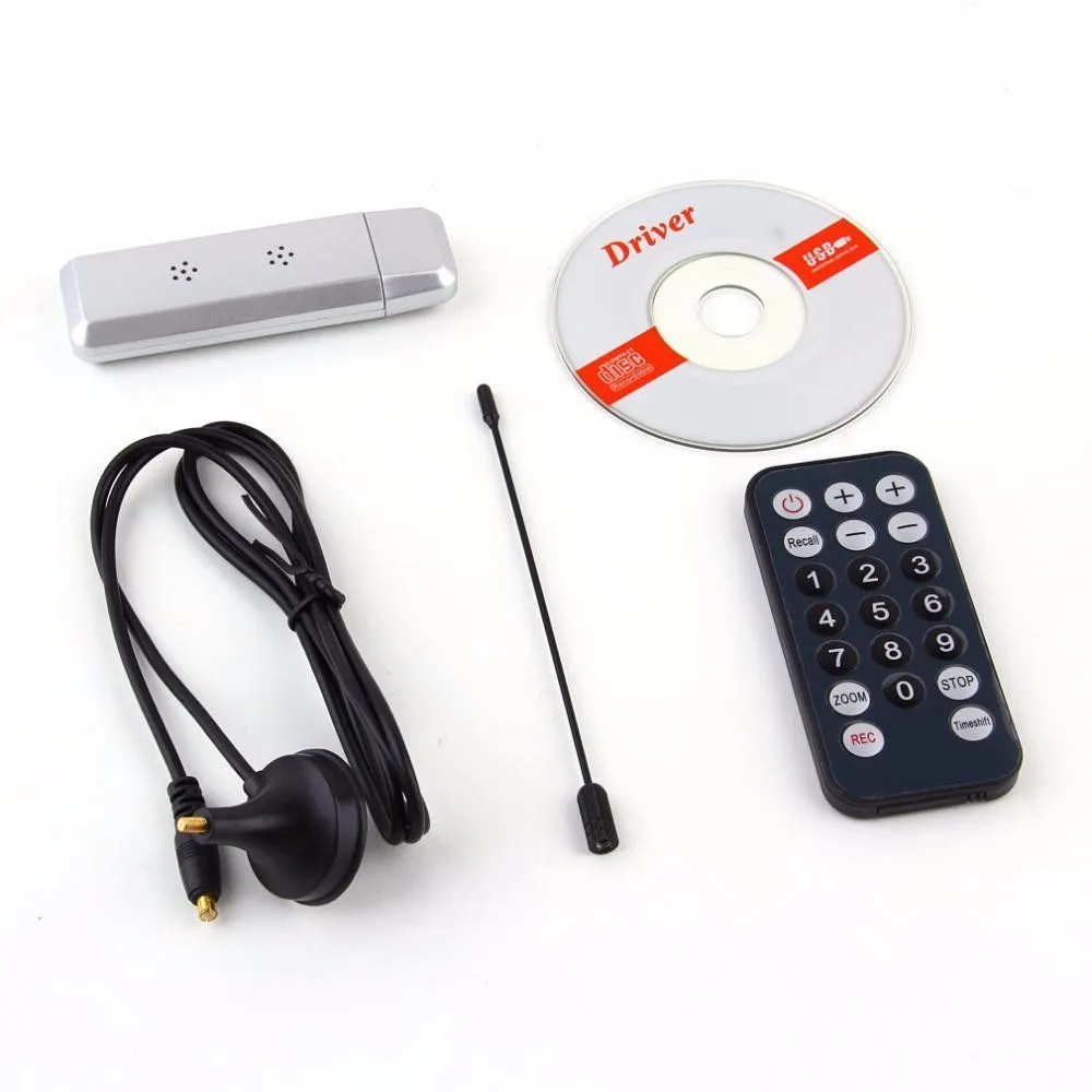 USB 2.0 dvb-t цифровой ТВ приемник dvbt HD ТВ-тюнер Dongle Придерживайтесь Телевизионные антенны с удаленным