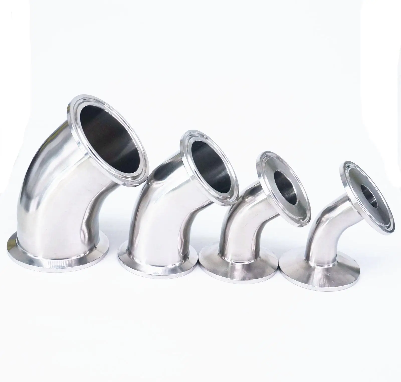 1.5&quot 2&quot 2.5&quot 3&quot 3.5&quot 4&quot Tri Clamp 304 Stainless Steel 45 Degree Elbow Sanitary Pipe Fitting Home Brew Hygiene Grade |