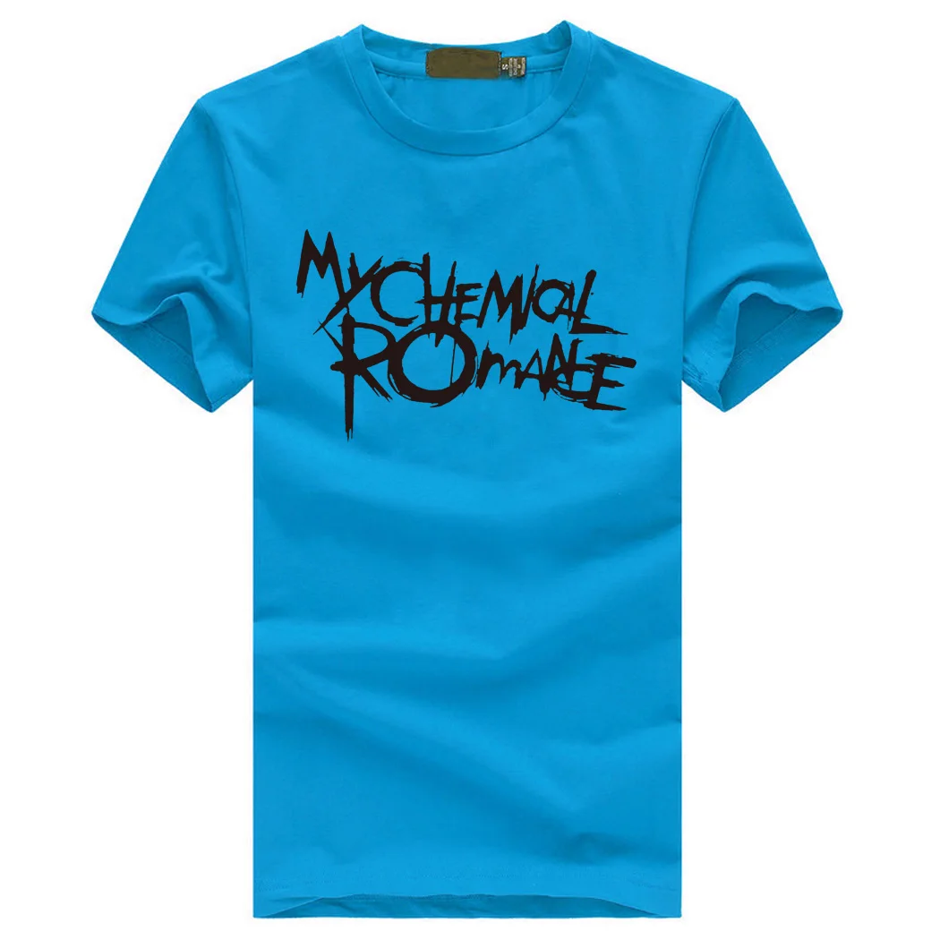 My chemical romance мужские качественные футболки рок панк с буквенным принтом Мужская рубашка летние высококачественные хлопковые облегающие футболки
