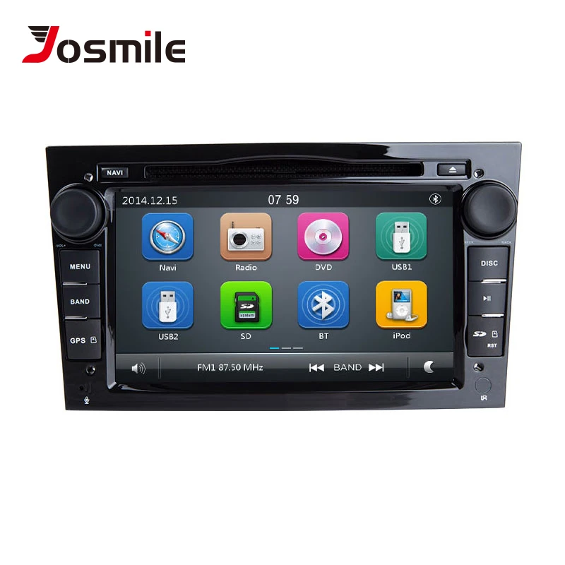Автомобильный DVD мультимедийный плеер Josmile 2 Din для Opel Vectra C Zafira B Vivaro Astra H GJ Corsa B C D Meriva BAntara Радио Навигация