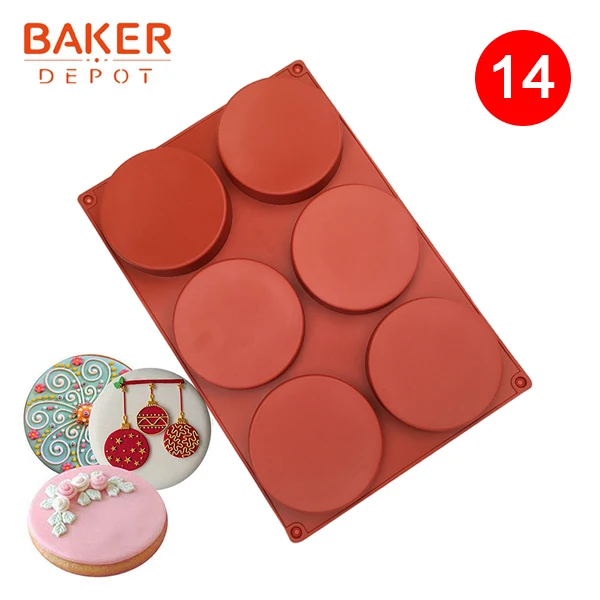 CDY-104 BAKER DEPOT, силиконовая форма для выпечки торта, торта, выпечки, Круглый Желе, пудинг, форма для мыла, форма для льда, инструмент для украшения торта, диск, форма для хлеба, печенья - Цвет: CDY-104