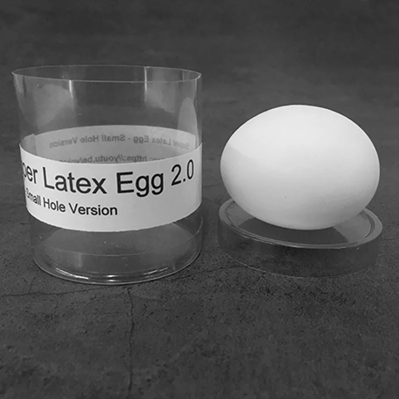 Super Latex Egg 2.0 - Small Hole Version Stage Magic Tricks Real-looking Egg Magia Illusions Gimmick Accessores Funny Joke Toys