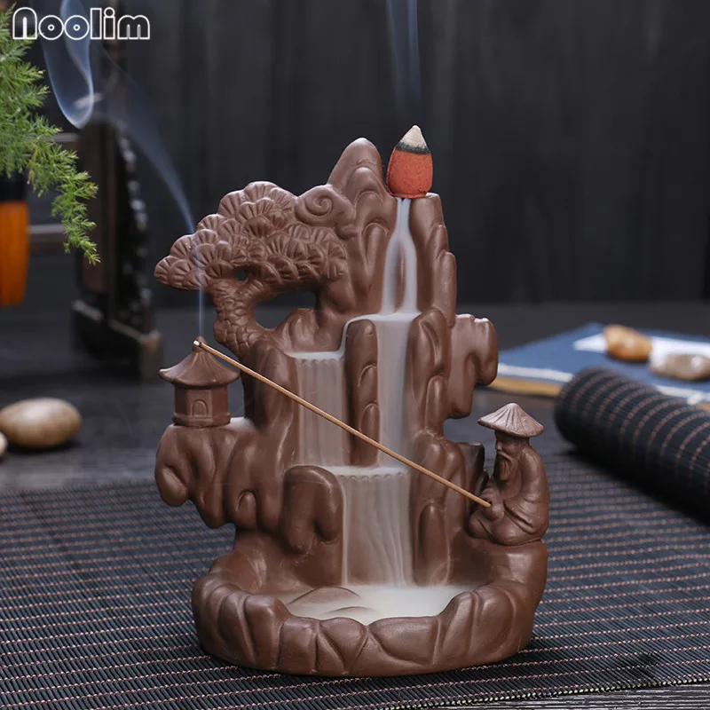 Керамический обратный поток благовоний горный дым водопад ароматы ароматерапия