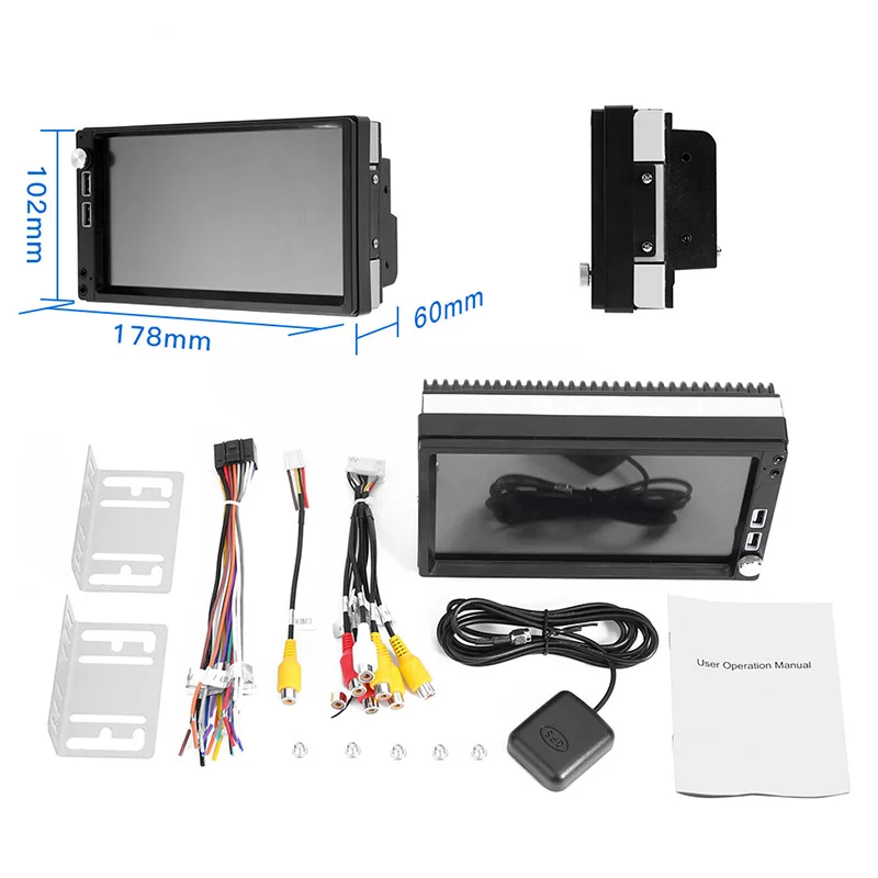 Автомагнитола 2din Android 8 1 MP5 gps стерео приемник двойной Din аудио Радио Coche MirrorLink Wifi