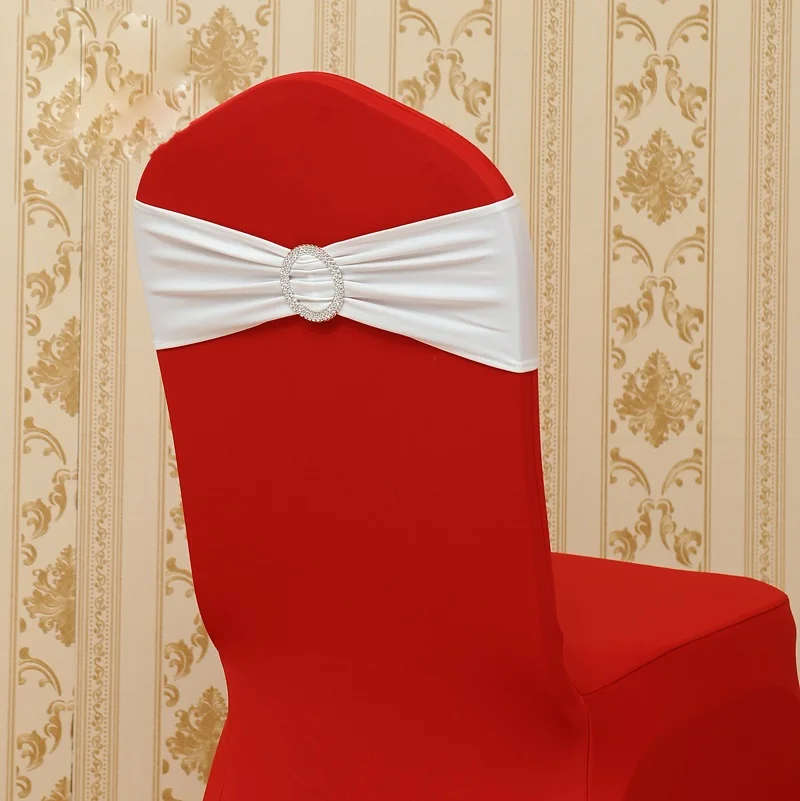 Белый цвет блестящая металлизированная лайкра пояс с круглой пряжкой ленты из