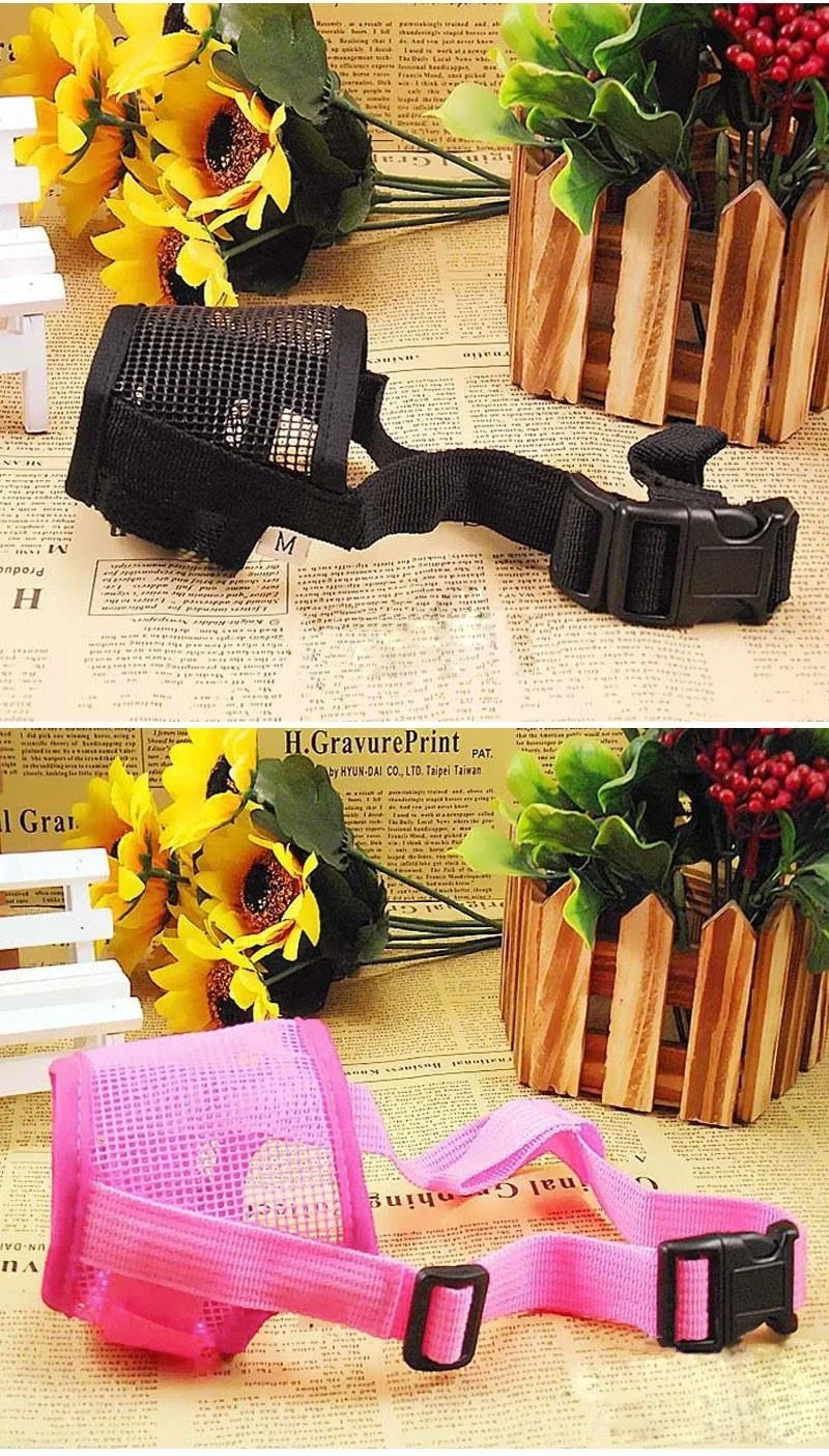 Тренировочный продукт 1 шт. Регулируемая Маска для питомцев сетчатая дышащая