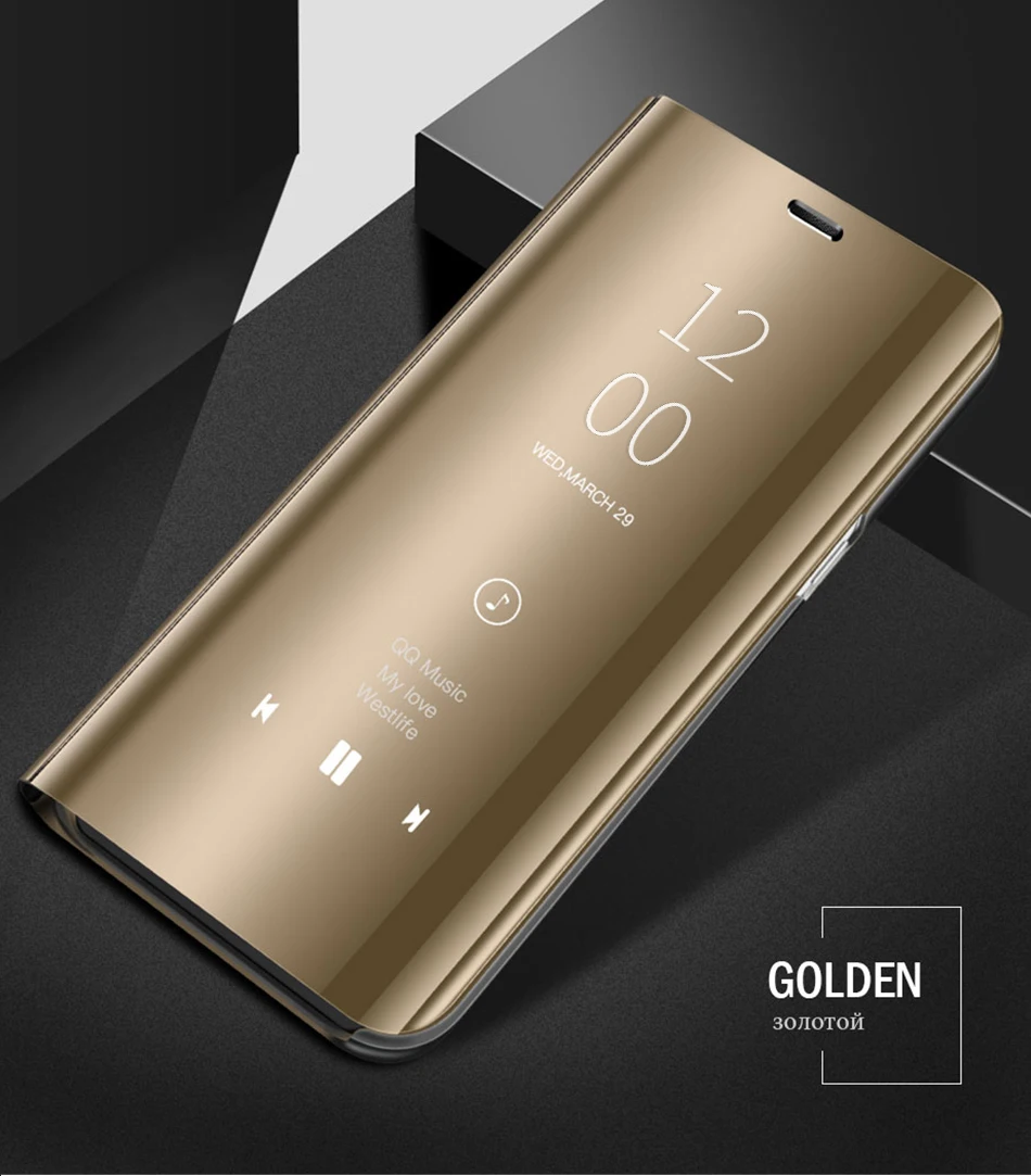 Смарт mi rror флип чехол для Xiaomi mi 9T Pro 8 SE A2 Lite Max 3 mi x 3 2 Pocophone F1 красный mi Note 7 6 5 Pro K20 Pro кожаный чехол