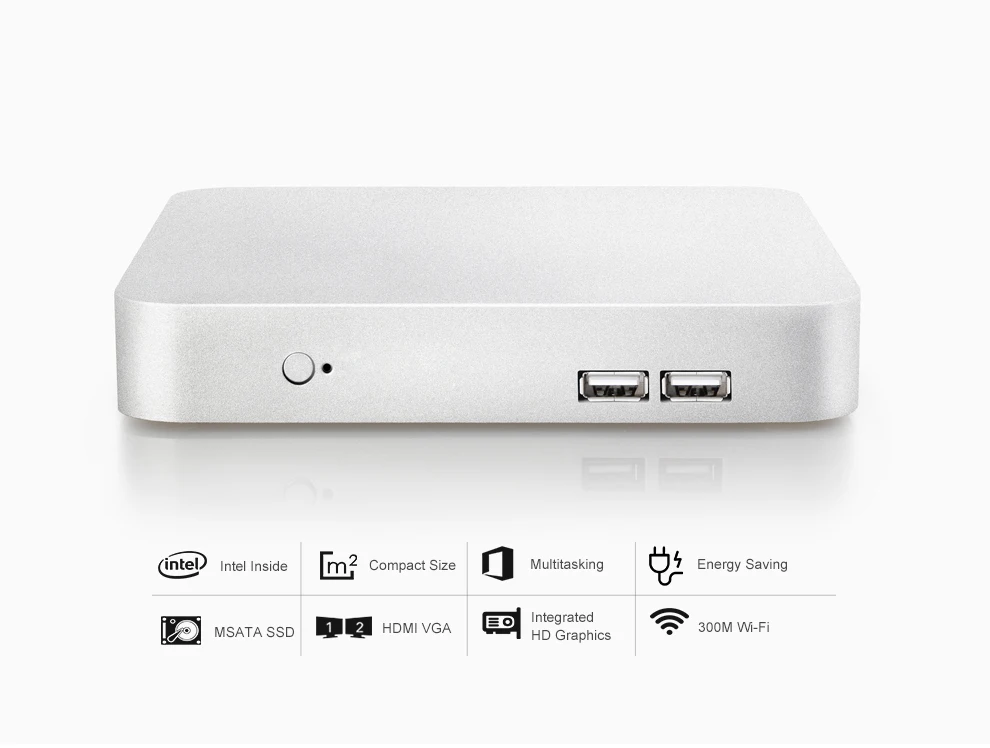 HLY мини-ПК Intel Celeron N3150 J1900 четырехъядерный мини-компьютер Celeron N2810 Windows 10 HDMI wifi USB tv BOX Настольный ПК