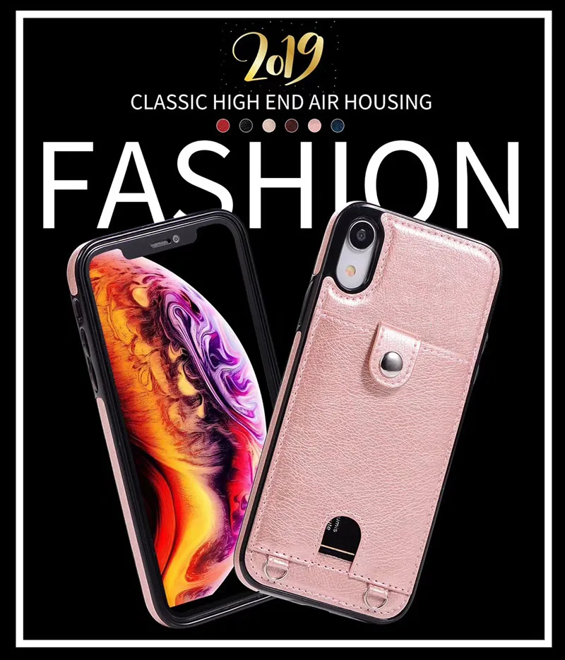 Сумка через плечо, кожаный чехол-кошелек для iPhone X, XR, XS Max, 6, 6s, 7, 8 Plus, 11 Pro, для samsung S8, S9, S10 Plus, Note 10, 10+ 9, 8, S7 Edge
