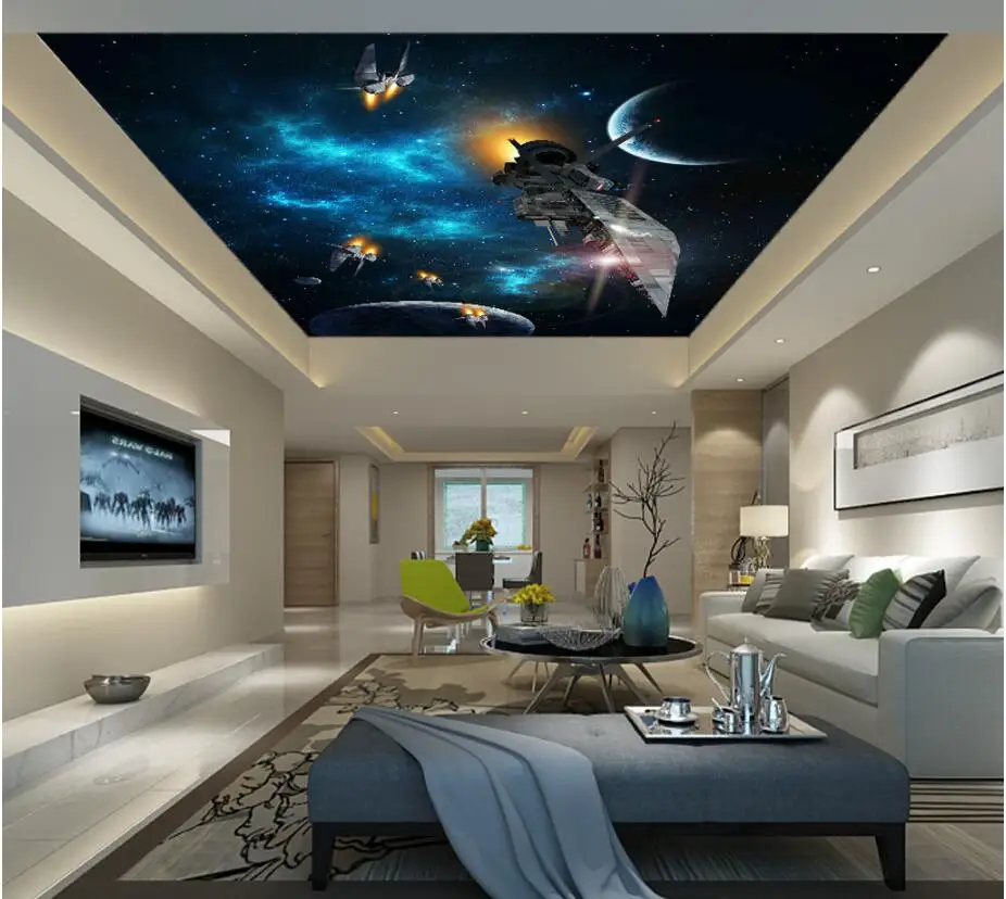 3D-обои на заказ фотография космоса планеты космический корабль Зенит живопись