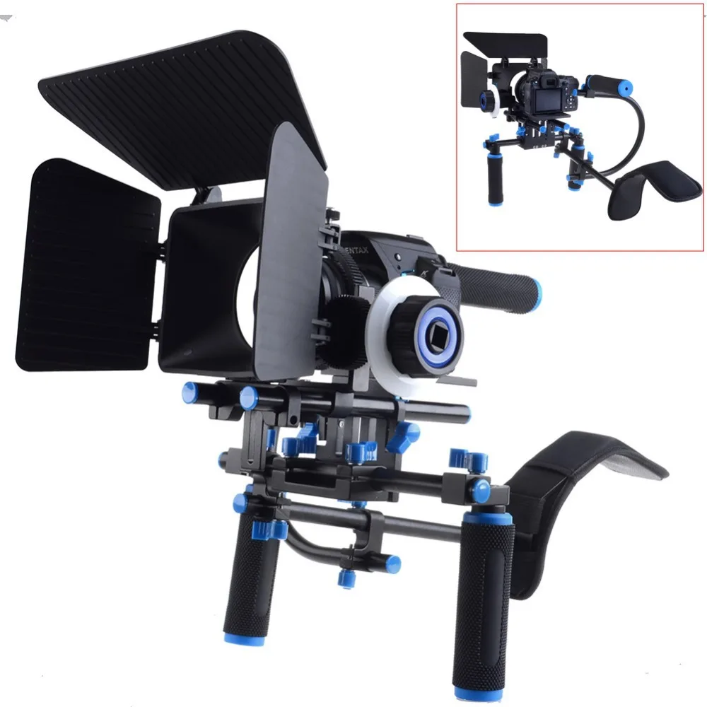 Neewer DSLR Rig Set Movie Kit Film Making System Shoulder Mount Follow Focus and Matte Box for Cameras Video Camcorders | Электроника