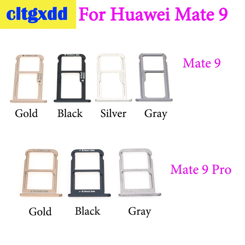 

Лоток для SIM-карты cltgxdd + лоток для SIM-карты для Huawei Mate 9 для MATE 9 Pro, Сменный Адаптер для держателя SIM-карты