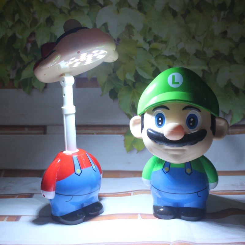 Ночные светильники с героями мультфильмов Super Mario детская прикроватная тумбочка