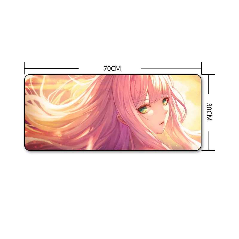 QQQRGB 70X30cm коврик для мыши японский мультяшный резиновый большой игровой геймер s XL