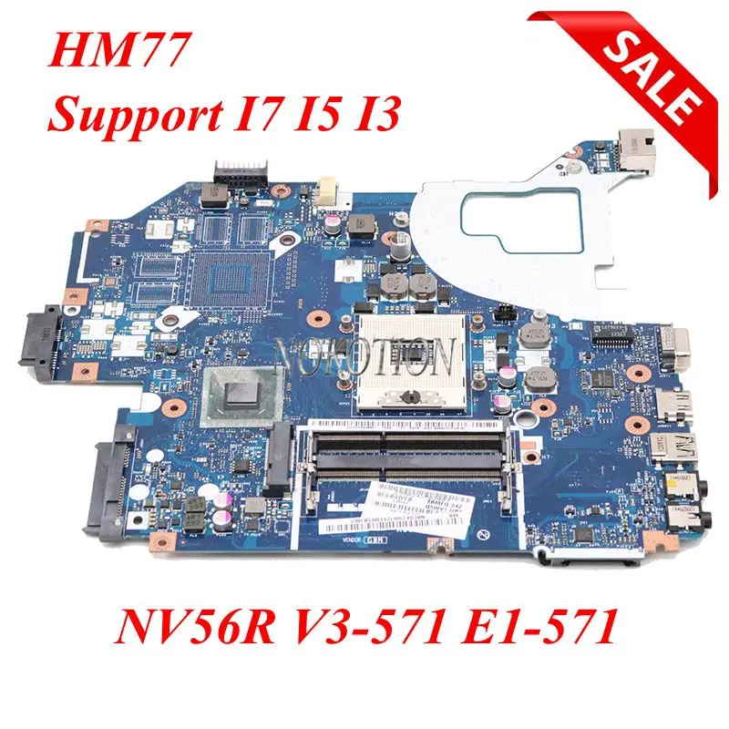 NOKOTION Q5WV1 LA 7912P материнская плата для ноутбука Acer V3 571 шлюза NV56R E1 HM77 HD4000 NBC0A11001
