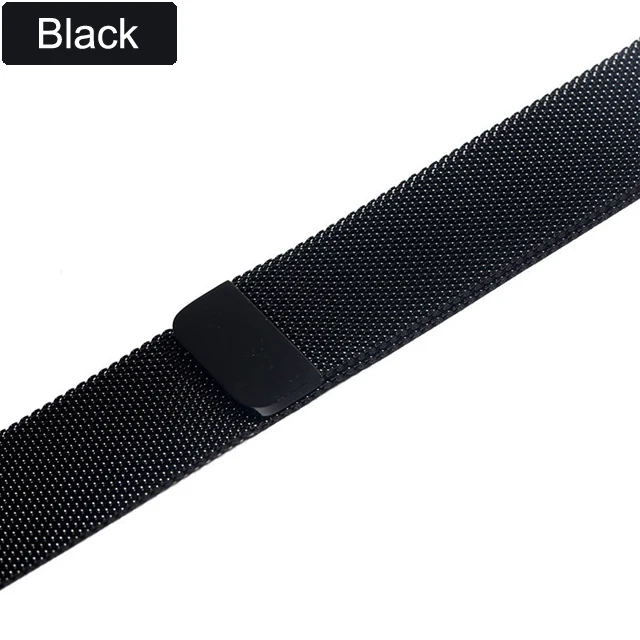 Official Black Ремешок для apple watch Миланская петля ремешок для apple watch 4 apple watch ремешок apple watch 3 ремешки для apple watch 4 3 iwatch band 42mm 38mm 44mm 40mm умный ремешок для часов accessories 42 mm 44 mm series 4 3 - Цвет ремешка: Official Black