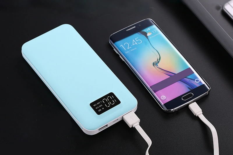 Внешний аккумулятор 20000 мАч 2 USB внешний аккумулятор портативное зарядное устройство Внешний аккумулятор для iPhone 7 6 5 4X8 Xiaomi Mi
