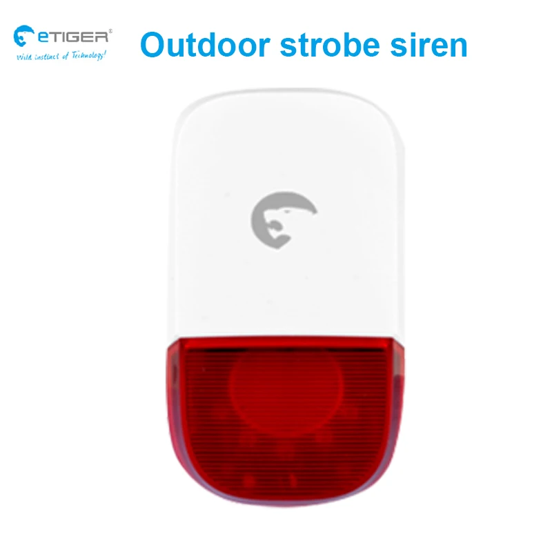 Беспроводная 100 дБ Высокая децибел наружная Стробоскопическая сирена объемная