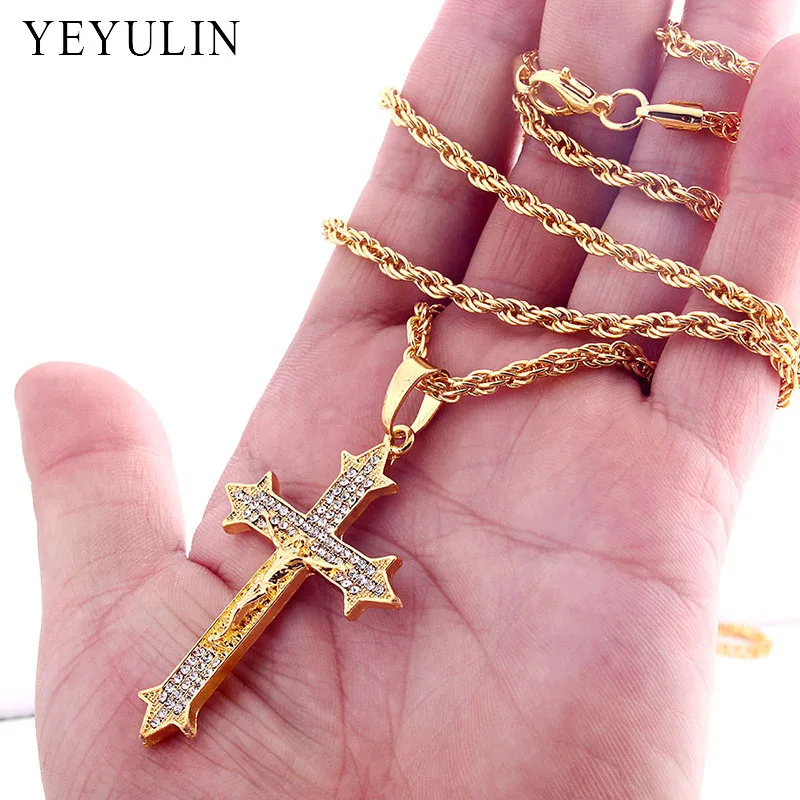 Мужское ожерелье в стиле хип хоп|necklace jewelry|cross pendant necklacecross |