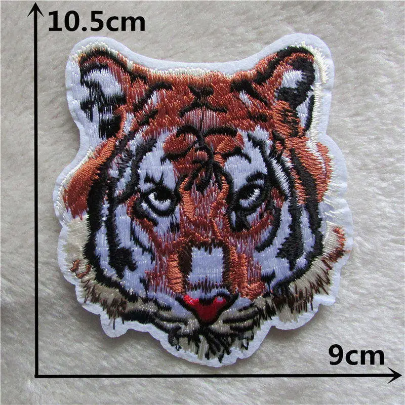 Нашивки в виде мультяшных животных нашивки полоску для одежды вышитая