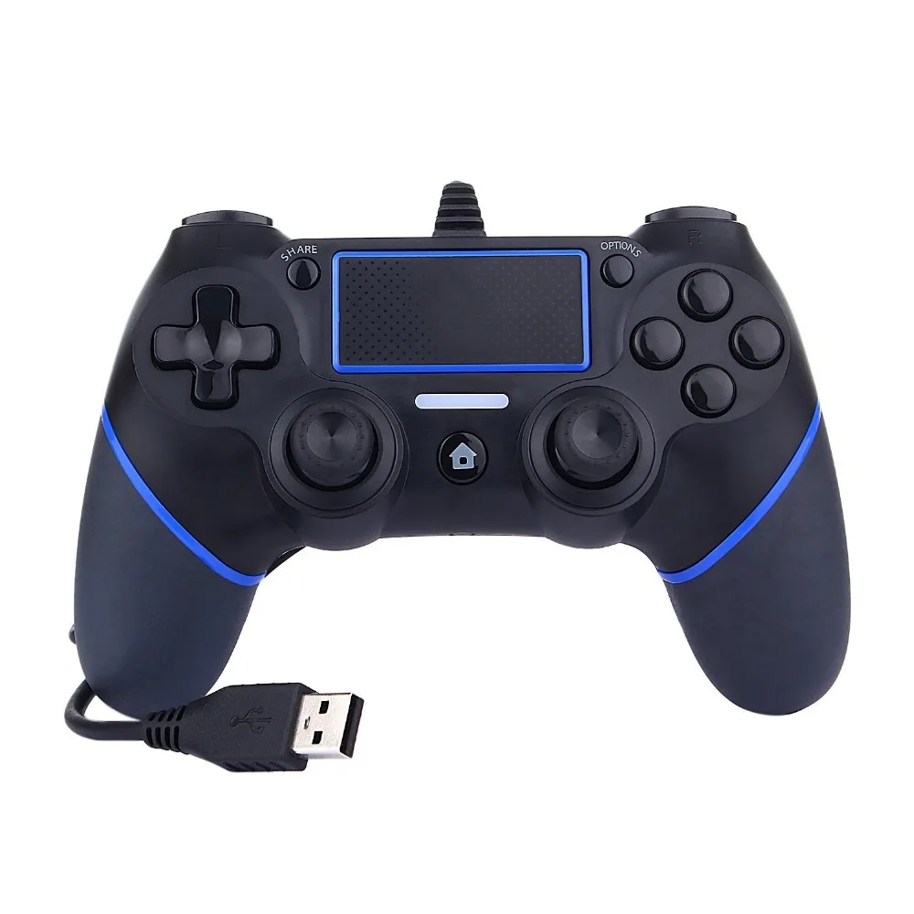 Улучшенный Эргономичный дизайн USB проводной геймпад для sony PS4 Pro Контроллер Dual Shock Вибрационный джойстик геймпады для sony консоли Playstation 4