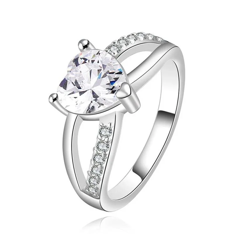 Посеребренная кольцо стерлингового серебра--Jewelry Кольцо заводские цены моды