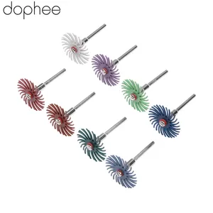 Dophee Dremel аксессуары, радиальная щетина, абразивная щетка, полировка, полировка, полировочное колесо, Смешанная зернистость + 2 шт. оправки для вращающихся инструментов, 10 шт.