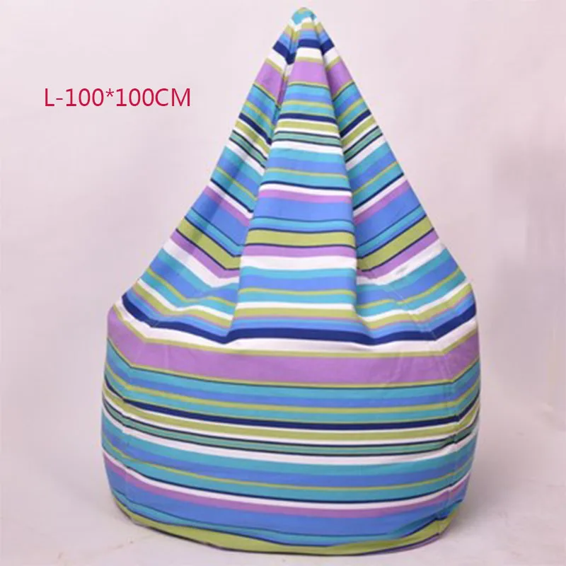 L-100X100CM Чехол для стула, сумки для фасоли, без наполнения, для дома, гостиной, дивана, кровати, ленивый, Повседневный, татами, фасоли, сумки, чехлы для стула для взрослых - Цвет: L-100X100CM