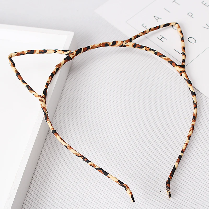 Классические резинки для волос M MISM с леопардовым принтом кошачьими ушками