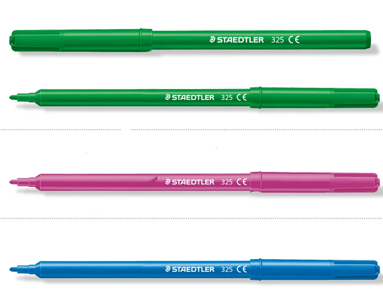 STAEDTLER 325 WP 24 цвета, набор акварельных ручек, Моющийся Маркер для рисования, для студентов, детей, безопасность, защита окружающей среды, Marekrs