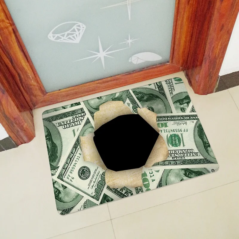 Входной коврик с возможностью заработать деньги за доллары США коврики для