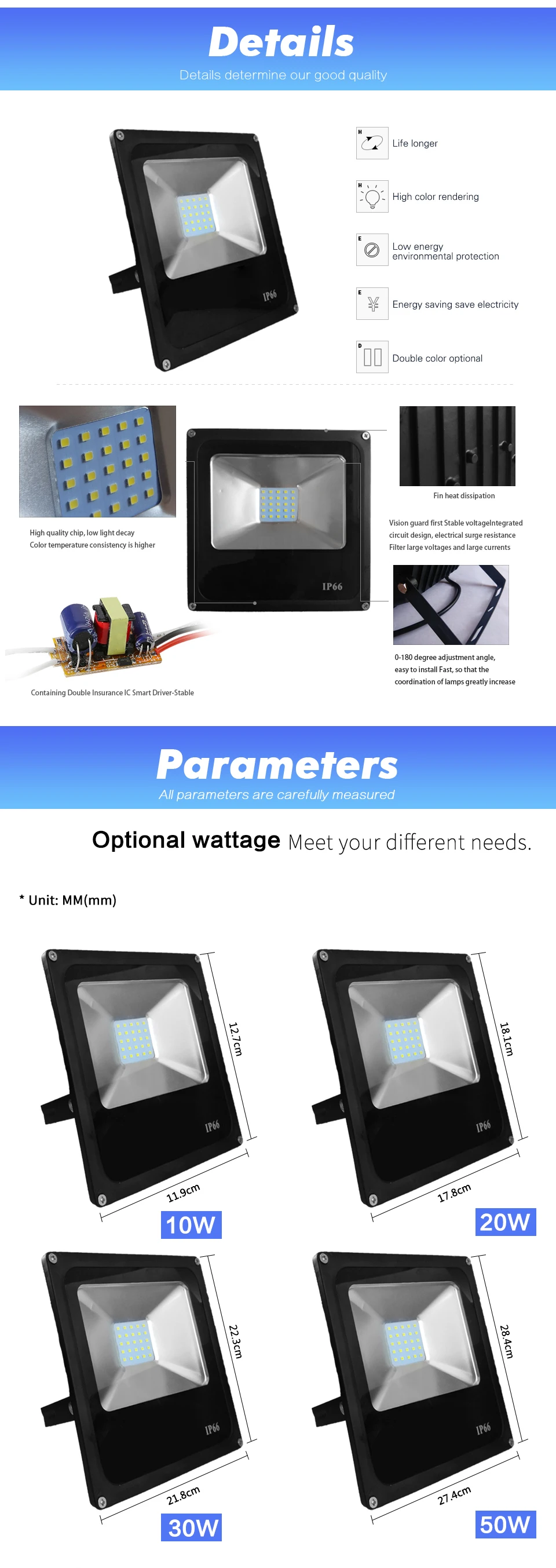 Ultrafino de 12 voltios светодиодный Luz de inundación 10 W 20 W 30 W 50 W AC/DC 12-85 В постоянного тока непроницаемый IP65 foco на открытом воздухе удивительно фарола proye