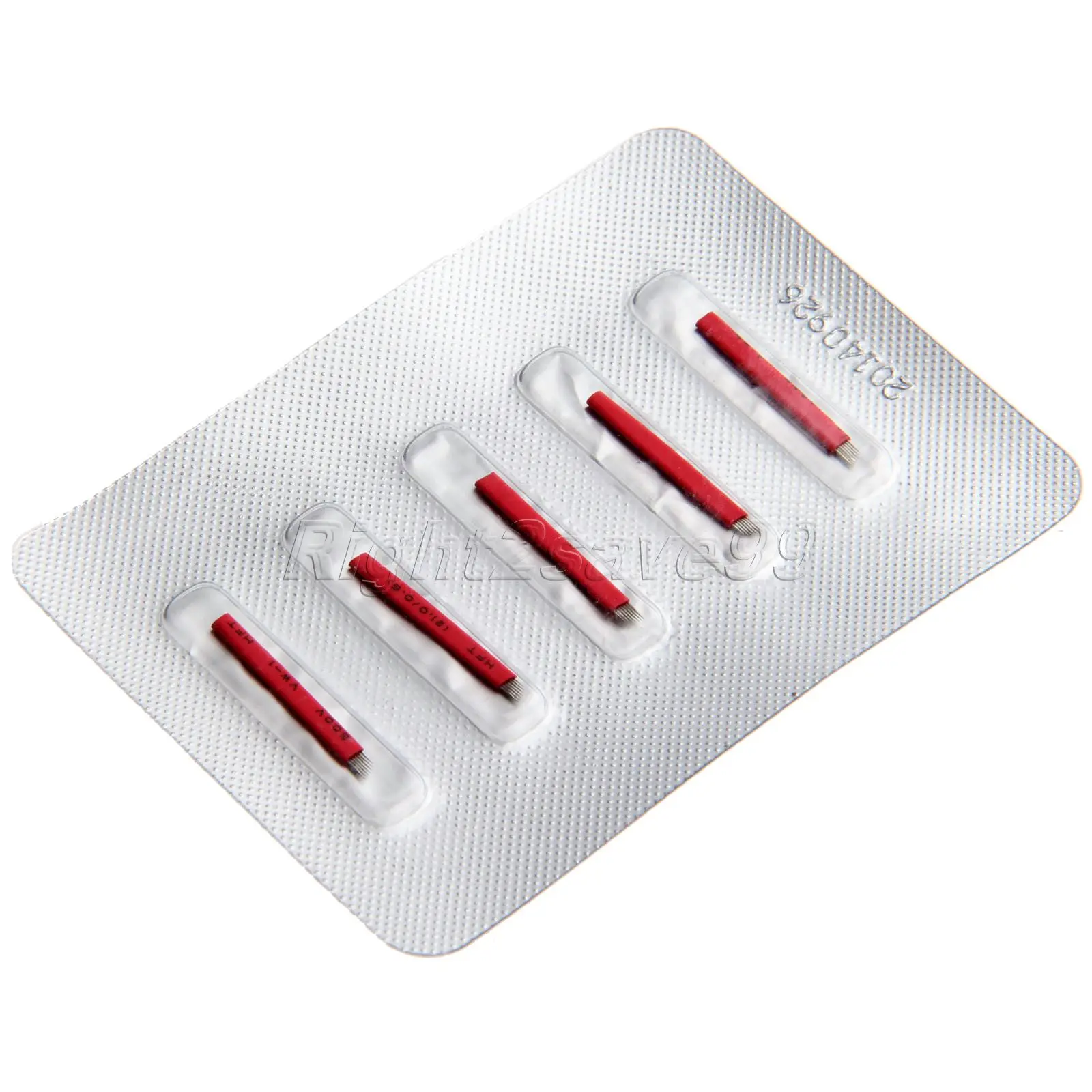 

5PCS Tattoo Blade 7 pin Permanent Makeup 3D Needle for Tattoo Eyebrow Lip Flat blades 7pins Needles Microblading Embroidery