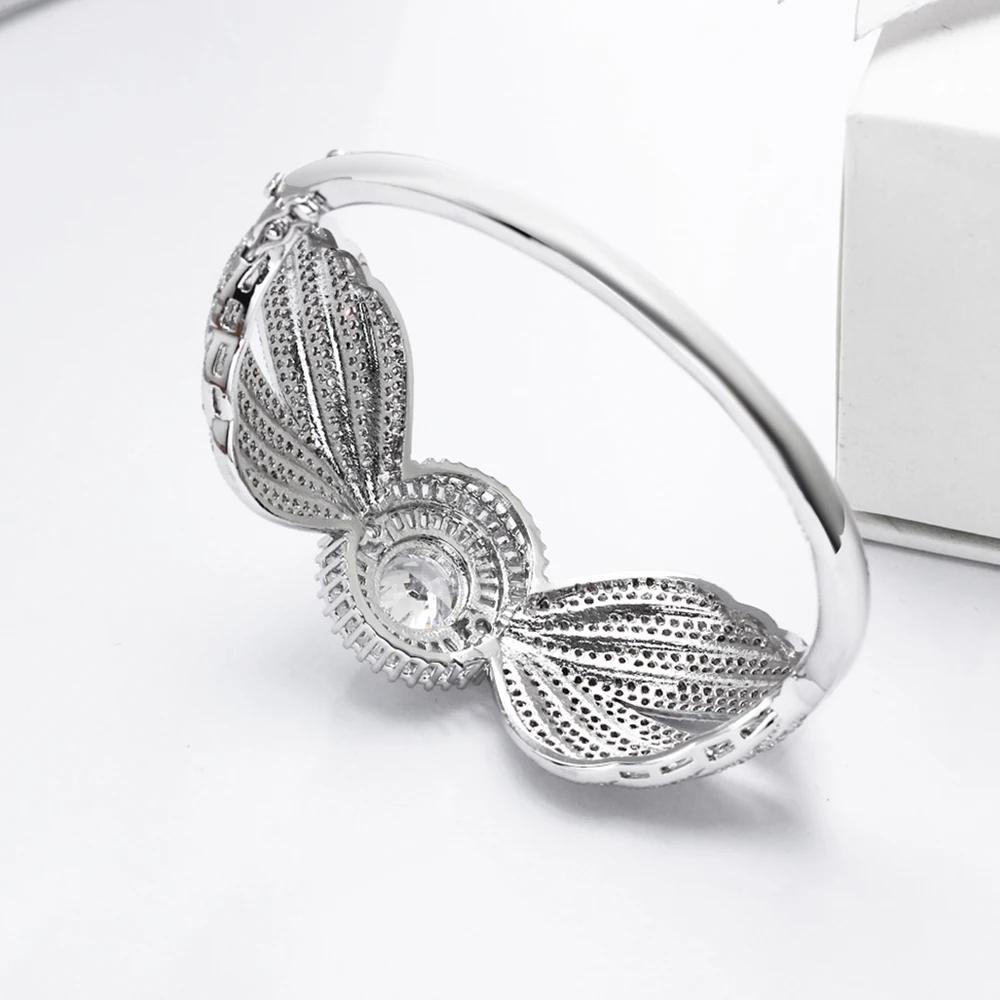 Красивый большой круглый CZ браслет ювелирные изделия для свадебной вечеринки