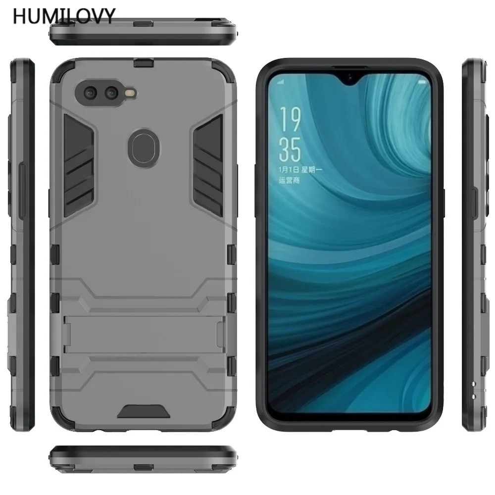 Для Coque OPPO A7 чехол Роскошный тонкий Робот Броня резиновый пластиковый для