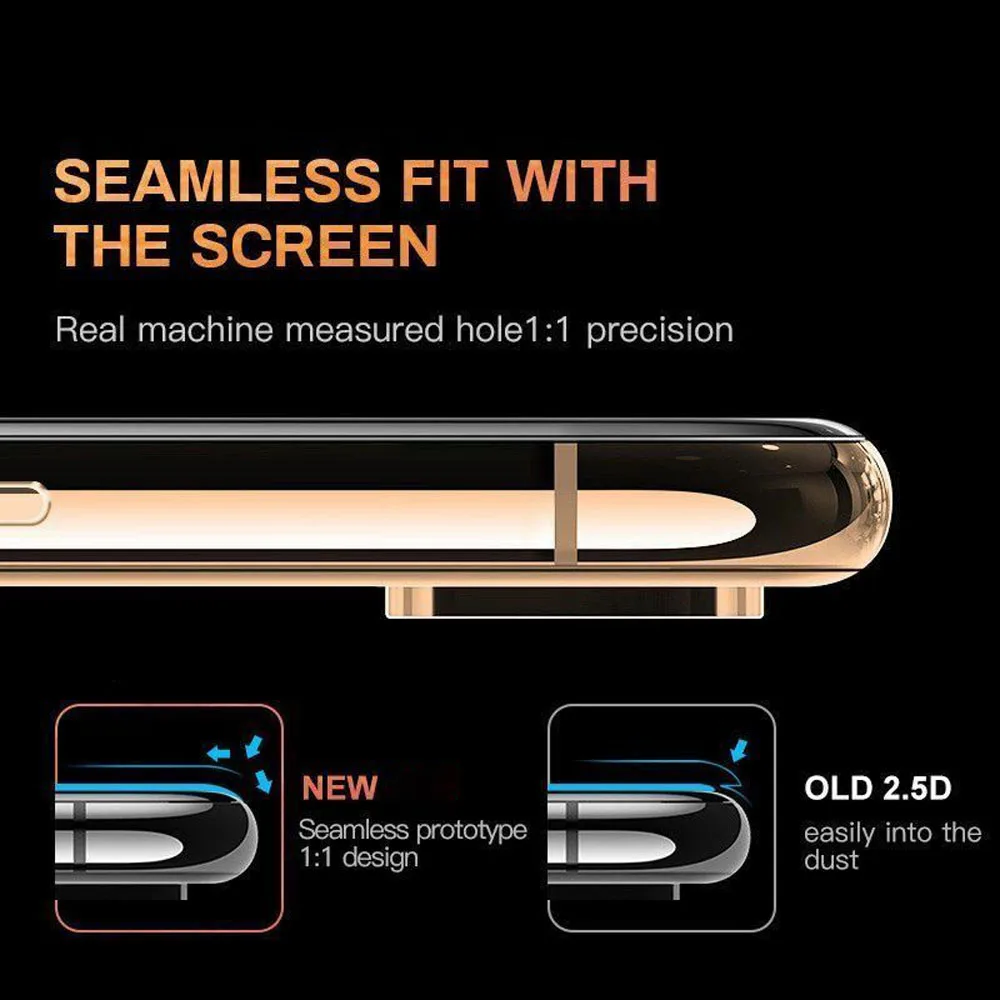 30D защитное стекло на iPhone X XS Max XR закаленное с закругленными краями полное